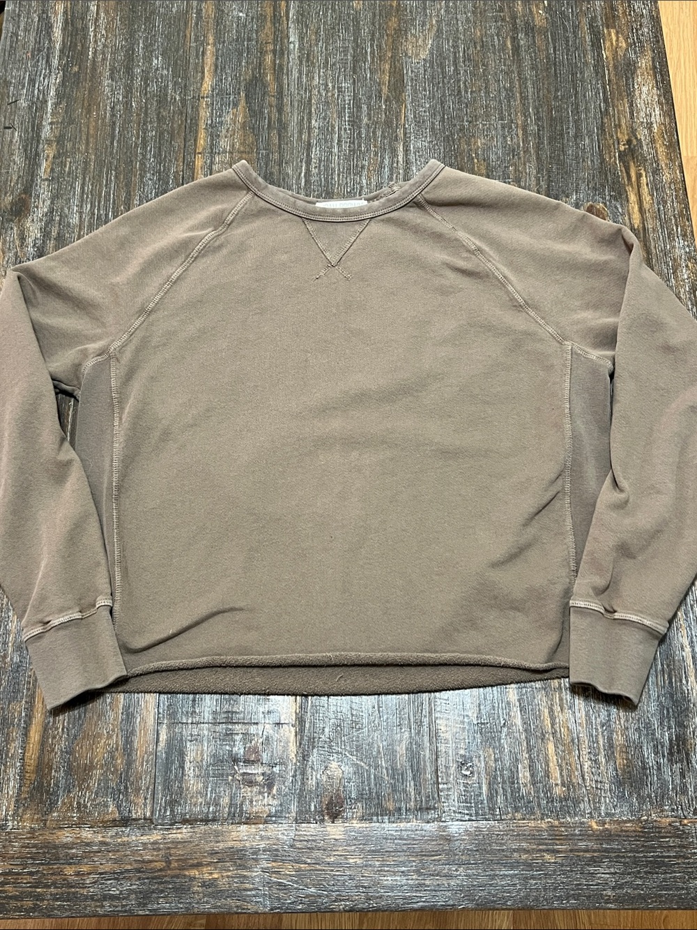 Joah Brown  Crewneck Sweater in Taupe Brown